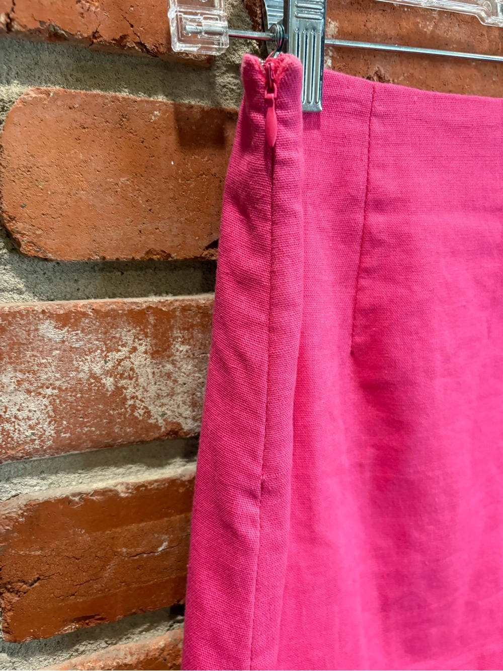 skylar + madison Pink Linen Cotton Blend Mini Skirt Size S - Picture 5 of 7